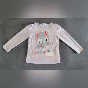 Kids Girls Sizes 2-4 "I Love Rainy Days" Long-Sleeved T-Shirt